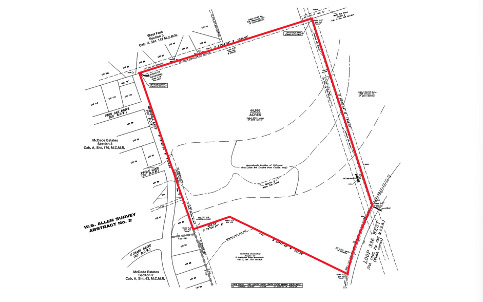 Loop 336, Conroe, TX for sale - Plat Map - Image 3 of 3