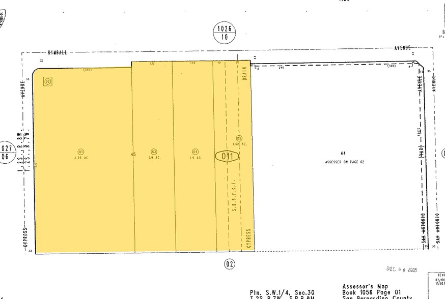 6509 Kimball Ave, Chino, CA for rent - Plat Map - Image 2 of 3