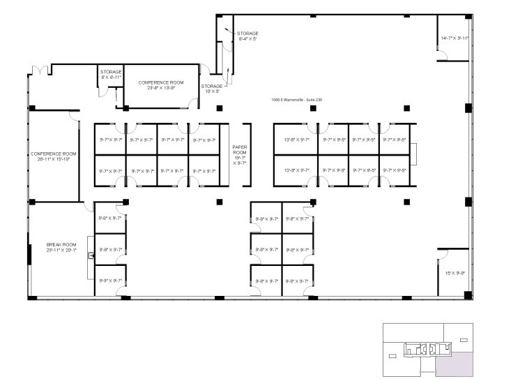 1100 E Warrenville Rd, Naperville, IL to rent Floor Plan- Image 1 of 1