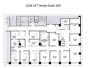 1156 15th St NW, Washington, DC to rent Floor Plan- Image 2 of 2