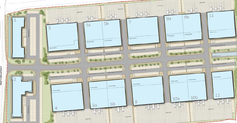 Langford Ln, Kidlington for rent - Site Plan - Image 2 of 3