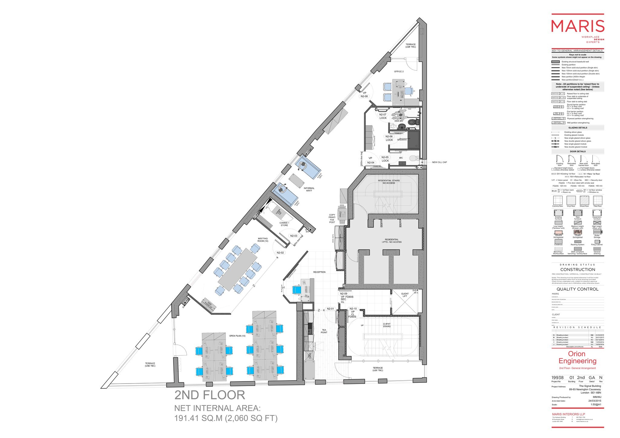 93 Newington Causeway, London to rent Site Plan- Image 1 of 1