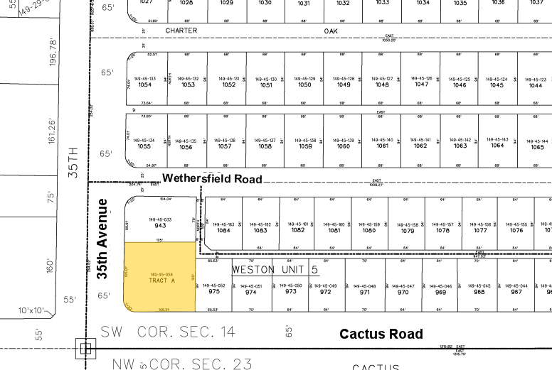 3440 W Cactus Rd, Phoenix, AZ for rent - Plat Map - Image 2 of 42