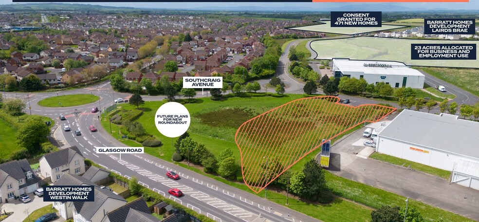 Glasgow Rd, Kilmarnock for sale - Aerial - Image 1 of 1