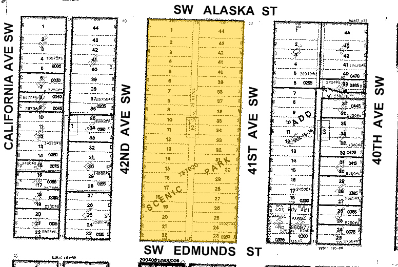 4700-4754 42nd Ave SW, Seattle, WA for rent - Plat Map - Image 2 of 11