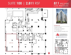 811 Wilshire Blvd, Los Angeles, CA for rent Floor Plan- Image 2 of 2