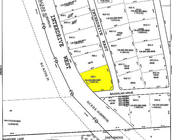 14001 Interdrive W, Houston, TX for sale - Plat Map - Image 1 of 1