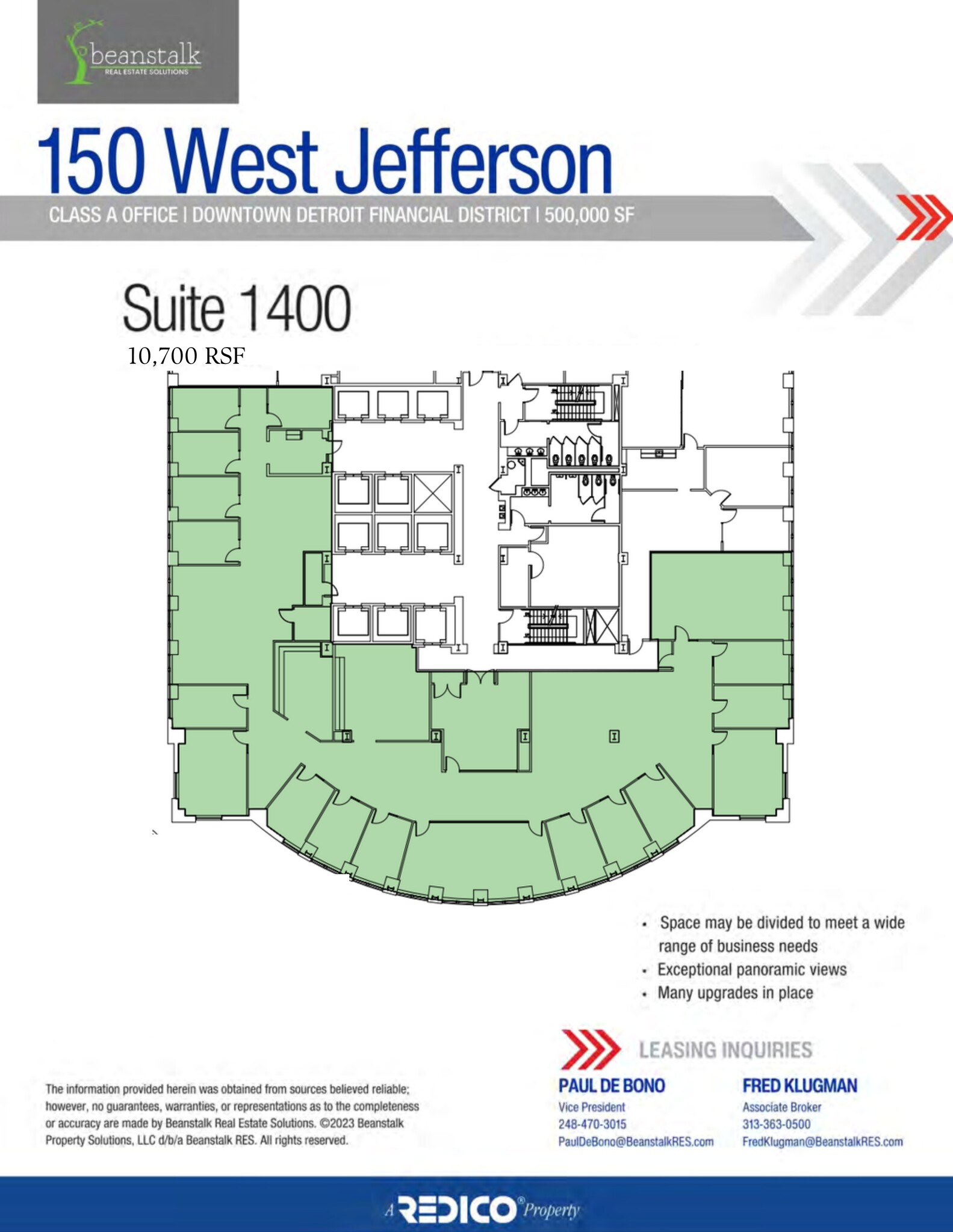 150 W Jefferson Ave, Detroit, MI for rent Site Plan- Image 1 of 1