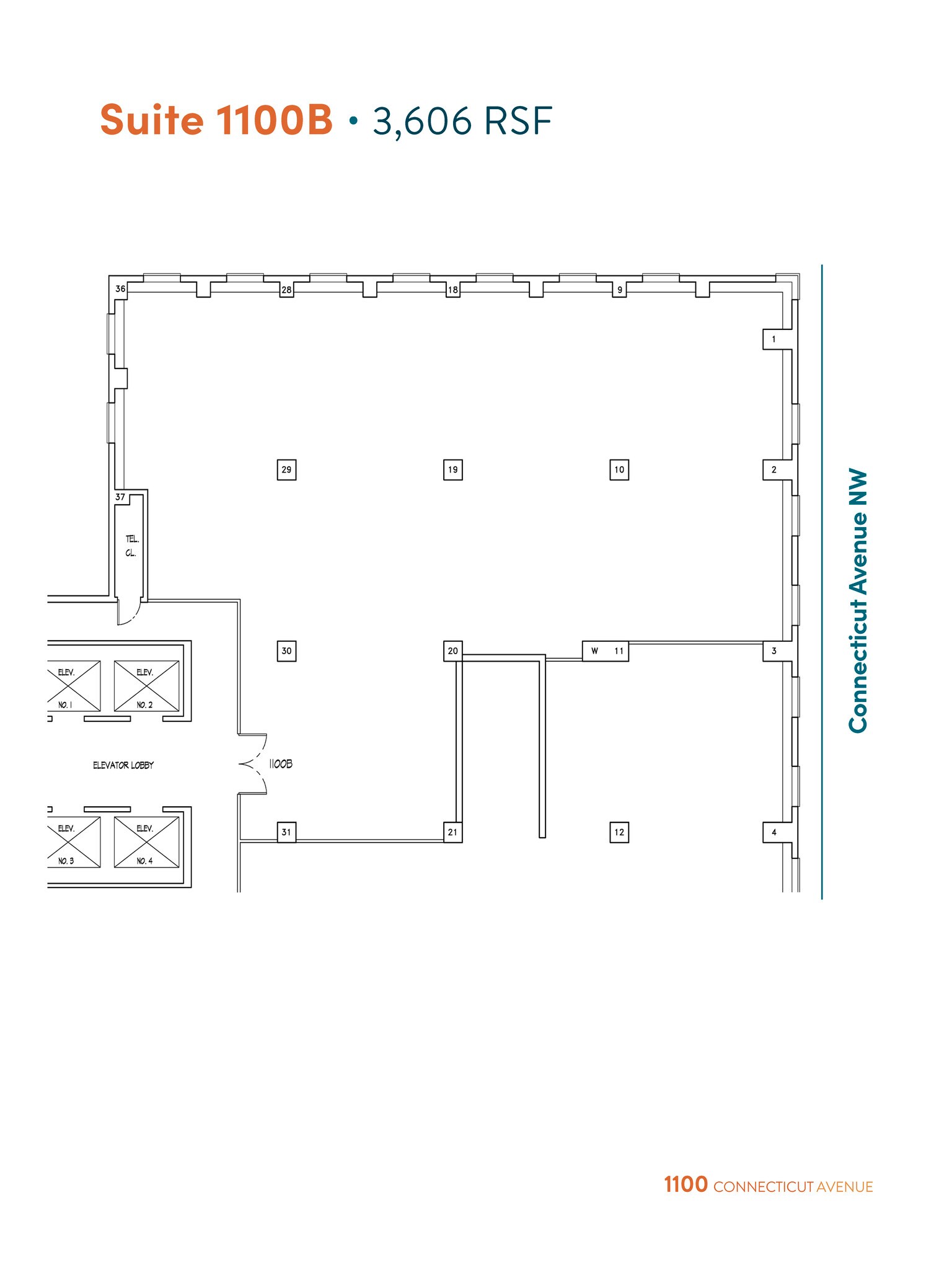 1100 Connecticut Ave NW, Washington, DC to rent Floor Plan- Image 1 of 3