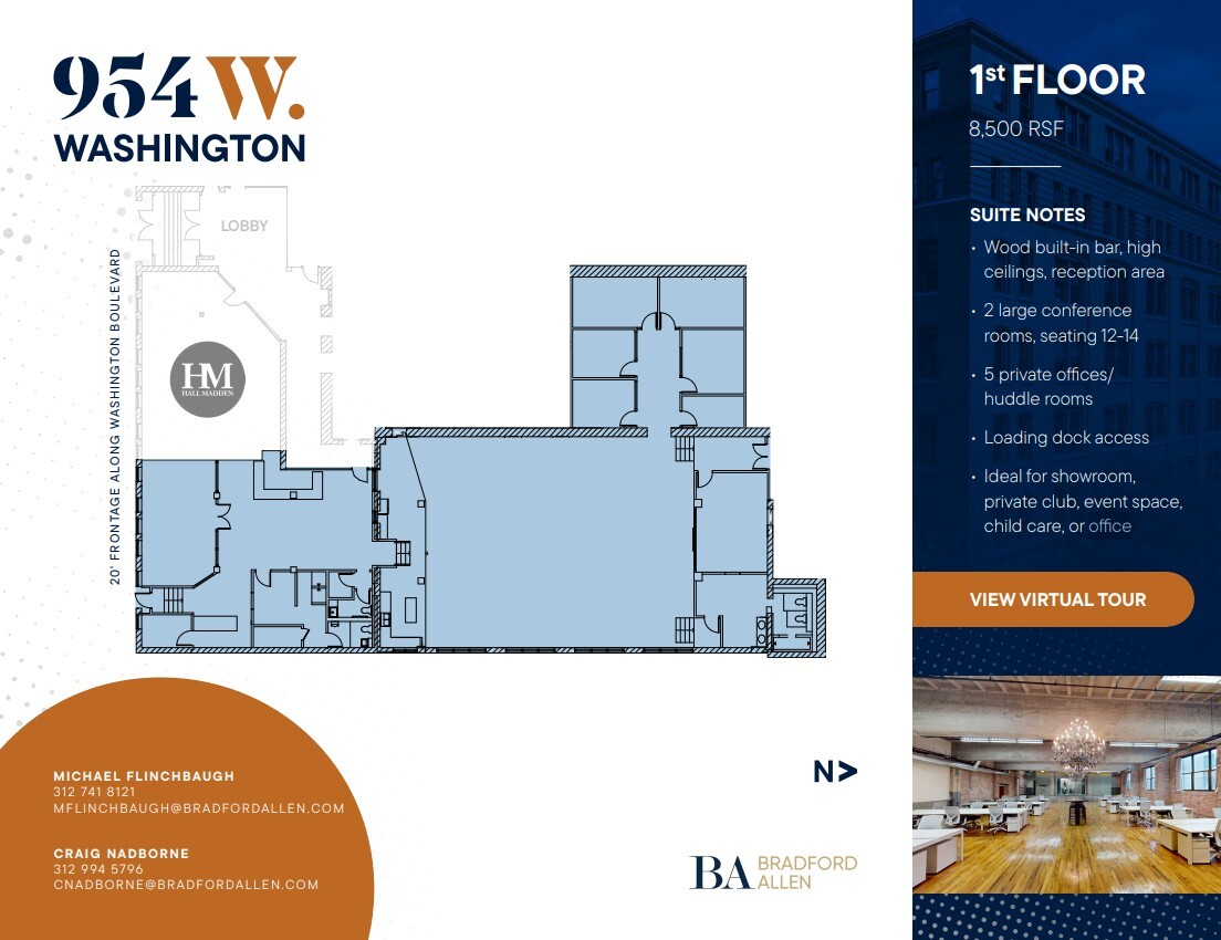 954 W Washington Blvd, Chicago, IL to rent Floor Plan- Image 1 of 8
