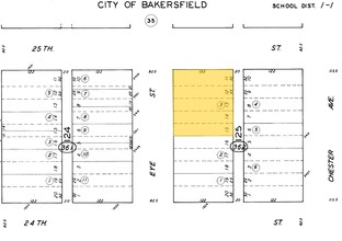 1517 25th St, Bakersfield, CA for sale Plat Map- Image 1 of 2