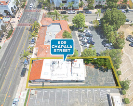 809 Chapala St, Santa Barbara, CA - aerial  map view