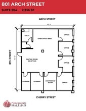 801 Arch St, Philadelphia, PA to rent Floor Plan- Image 1 of 1