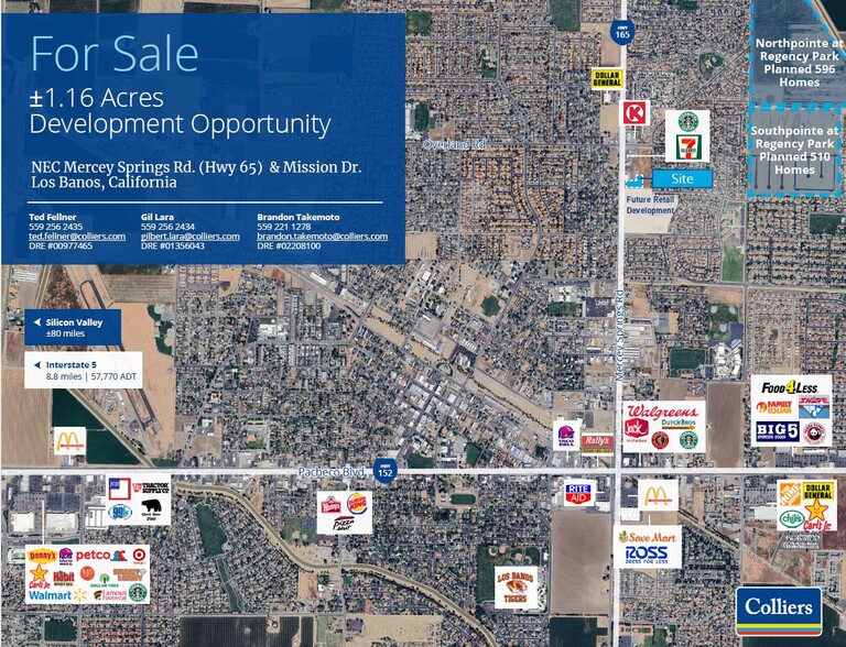 NEC Mission Dr N Mercey Springs Rd, Los Banos, CA for sale - Building Photo - Image 1 of 2