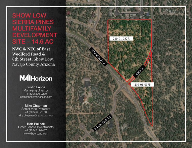 NWC & NEC of East Woolford Rd St, Show Low, AZ for sale - Building Photo - Image 1 of 2