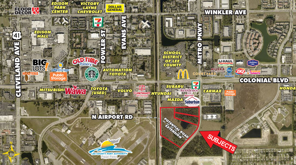 Prime Development Sites on Metro Pkwy portfolio of 3 properties for sale on LoopNet.co.uk - Aerial - Image 2 of 2