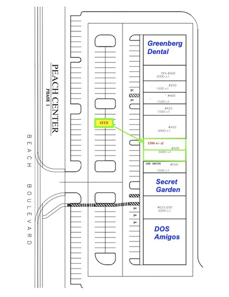 10095 Beach Blvd, Jacksonville, FL for rent - Site Plan - Image 3 of 8