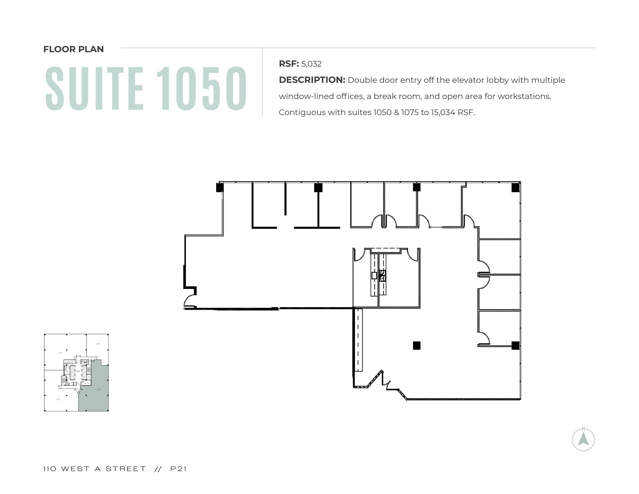 110 W A St, San Diego, CA to rent Floor Plan- Image 1 of 1
