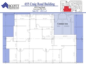 655 Craig Rd, Creve Coeur, MO for rent Floor Plan- Image 1 of 8