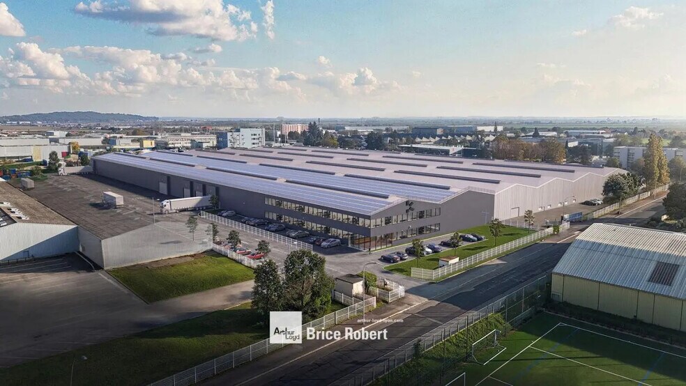 Light Industrial in Meyzieu to rent - Aerial - Image 3 of 7