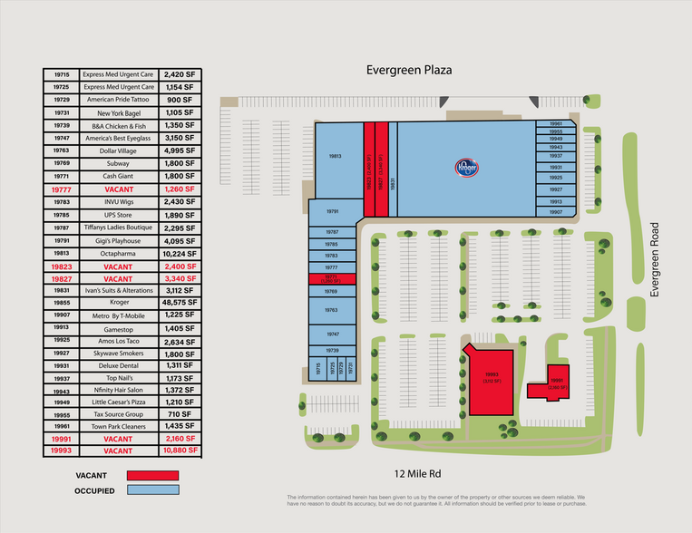 19715-19855 W Twelve Mile Rd, Southfield, MI for rent - Building Photo - Image 3 of 18