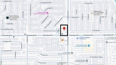 3550 E Broadway Rd, Mesa, AZ - AERIAL map view