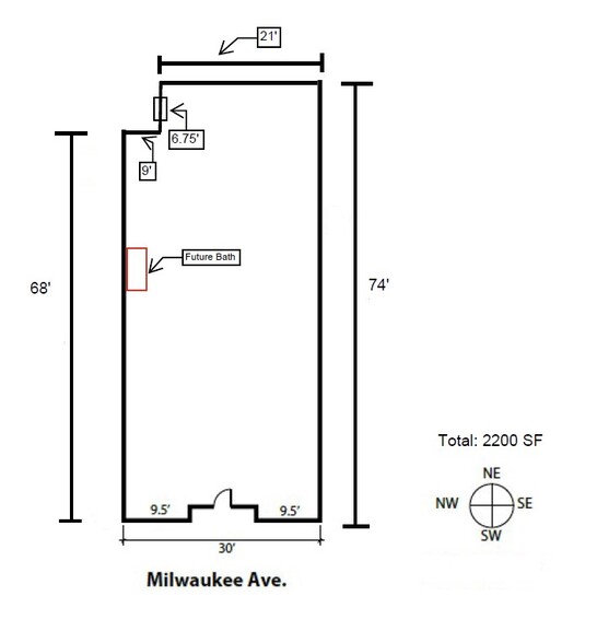 3025 N Milwaukee Ave, Chicago, IL for rent - Floor Plan - Image 2 of 10