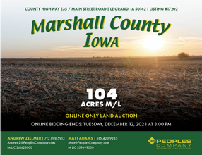 County Highway E35, Marshalltown, IA for sale Primary Photo- Image 1 of 1