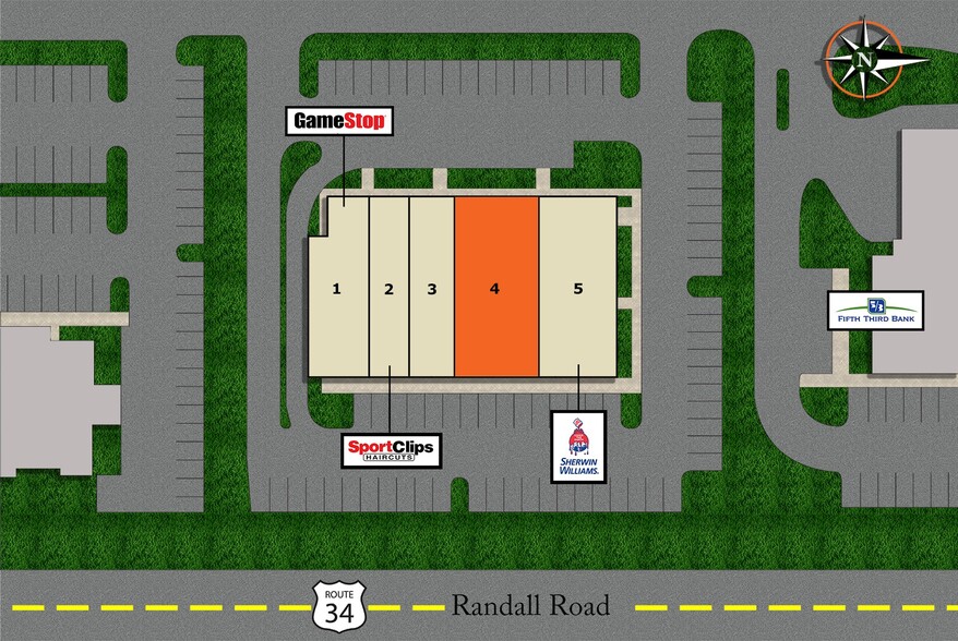 466-478 Randall Rd, South Elgin, IL for rent - Site Plan - Image 2 of 2