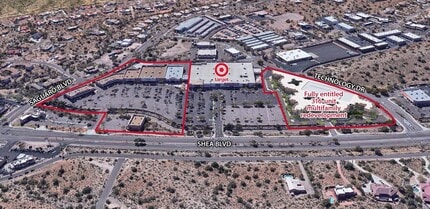 16725-16845 E Shea Blvd, Fountain Hills, AZ - AERIAL  map view - Image1