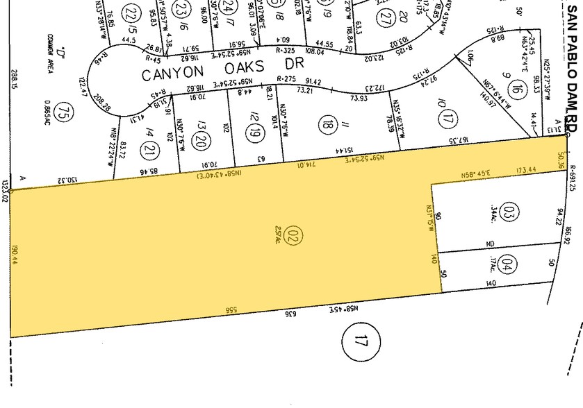 6284 San Pablo Dam Rd, El Sobrante, CA for sale - Plat Map - Image 2 of 26