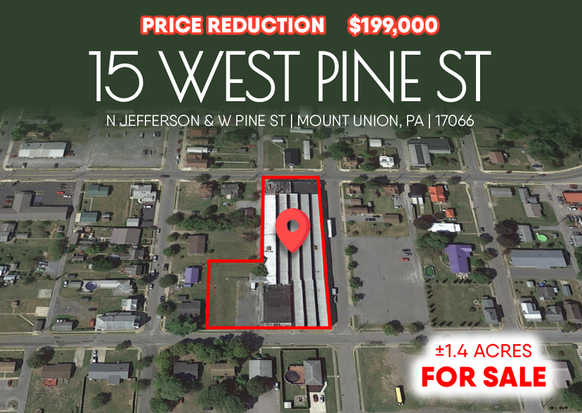 15 W Pine St, Mount Union, PA for sale - Building Photo - Image 1 of 3