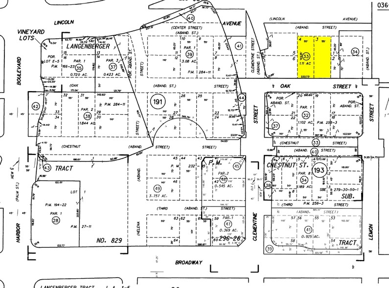 110-280 W Lincoln Ave, Anaheim, CA for rent - Plat Map - Image 2 of 2