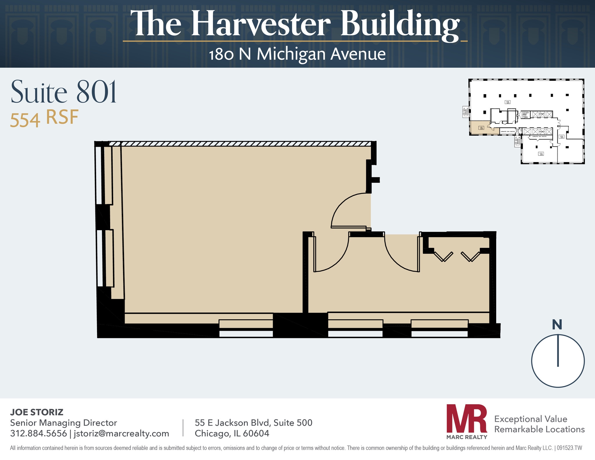 180 N Michigan Ave, Chicago, IL to rent Floor Plan- Image 1 of 3