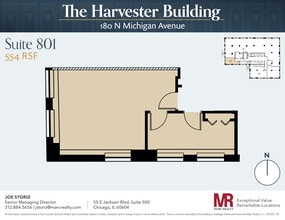 180 N Michigan Ave, Chicago, IL to rent Floor Plan- Image 1 of 3