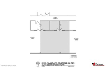 25925 Telegraph Rd, Southfield, MI for rent Floor Plan- Image 1 of 1