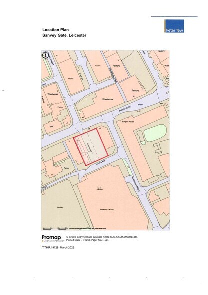 56-64 Sanvey Gate, Leicester for sale - Plat Map - Image 2 of 2