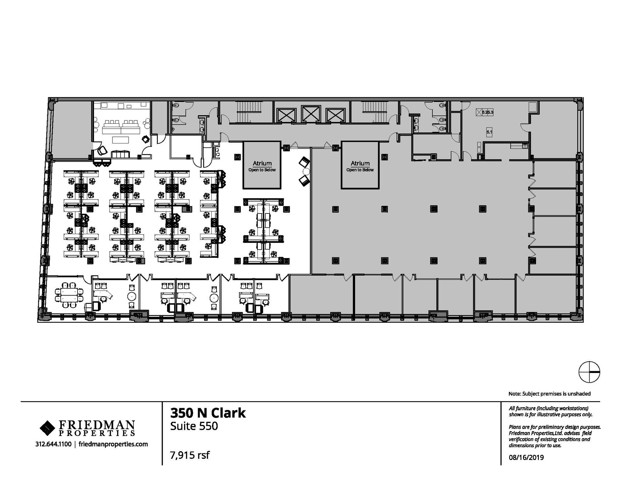 350 N Clark St, Chicago, IL to rent Floor Plan- Image 1 of 5