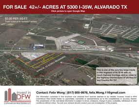 35 S Ih W, Alvarado, TX - aerial  map view