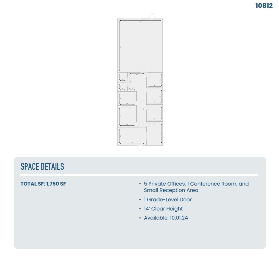 10800-10812 Hillpoint Dr, San Antonio, TX for rent Floor Plan- Image 1 of 1