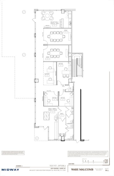 840 W Sam Houston Pky N, Houston, TX for rent - Floor Plan - Image 2 of 2