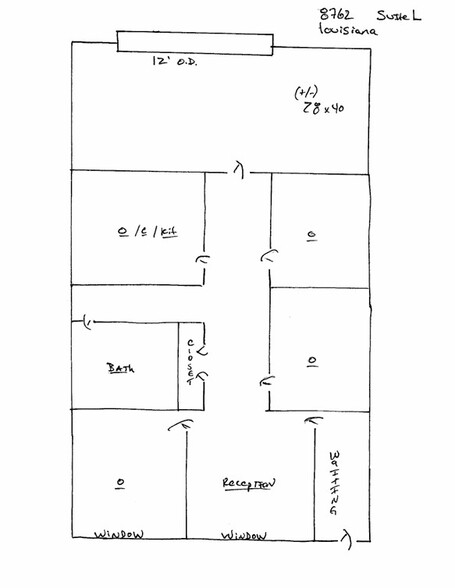 8762 Louisiana St, Merrillville, IN for rent - Floor Plan - Image 2 of 4