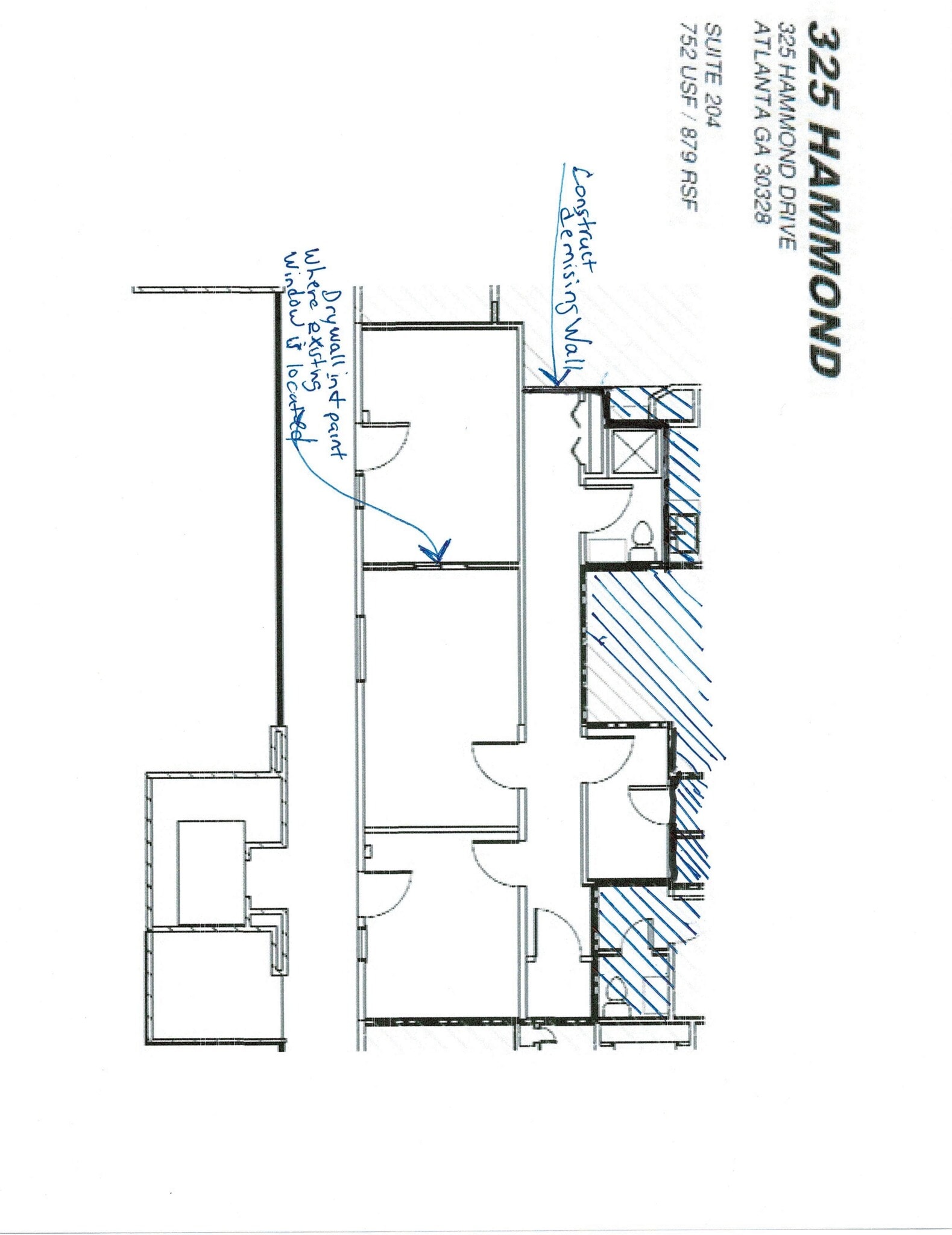 325 Hammond Dr, Sandy Springs, GA to rent Site Plan- Image 1 of 1