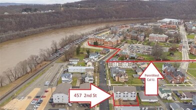 457 2nd St, California, PA - aerial  map view - Image1