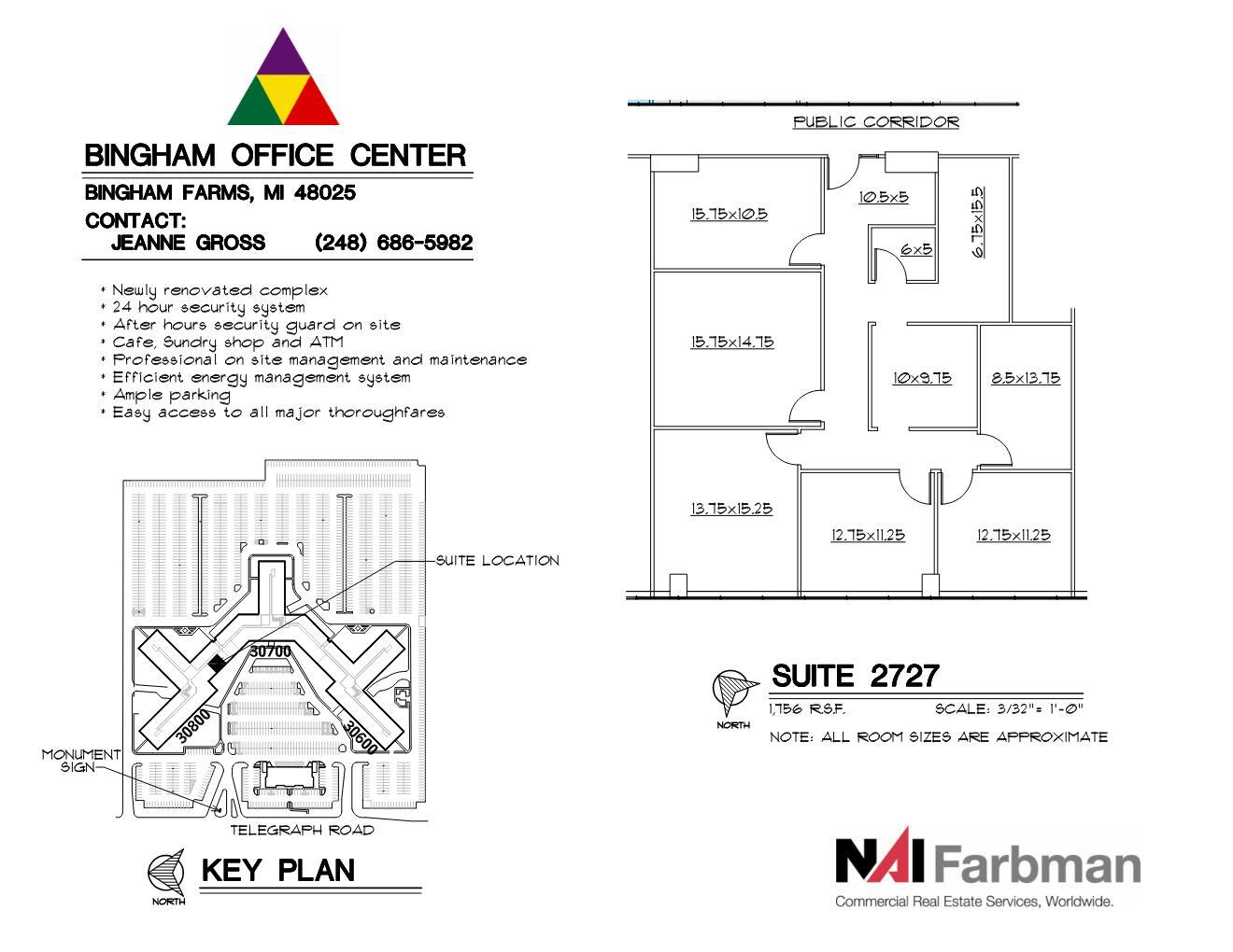 30600-30700 - 30800 Telegraph Rd, Bingham Farms, MI to rent Floor Plan- Image 1 of 1
