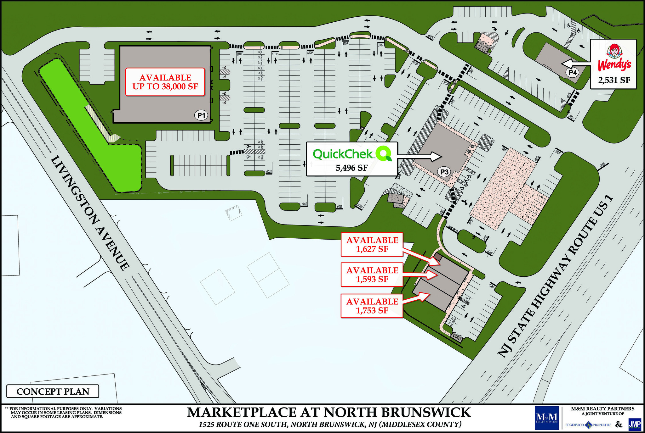 1505 US Highway 1, North Brunswick, NJ for rent Site Plan- Image 1 of 1