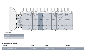 2460-2478 Wisconsin Ave, Downers Grove, IL for rent Floor Plan- Image 1 of 1