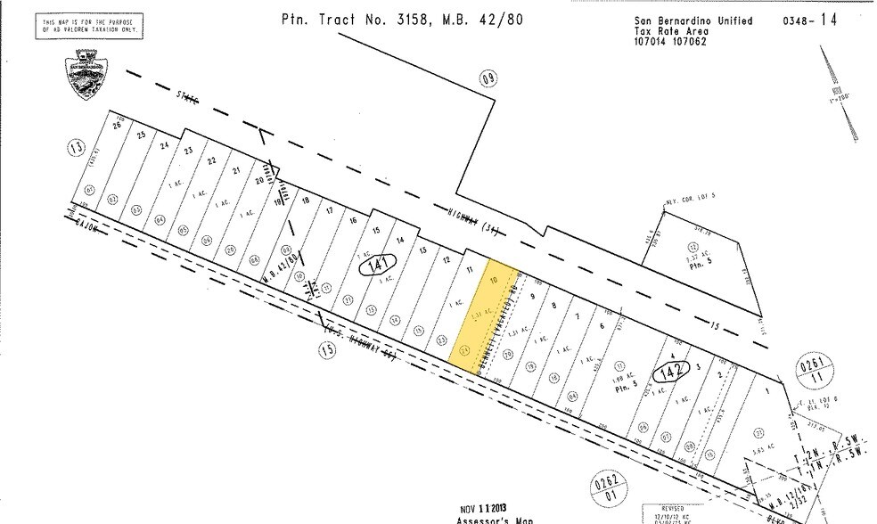 18928 Cajon Blvd, San Bernardino, CA for rent - Plat Map - Image 3 of 14