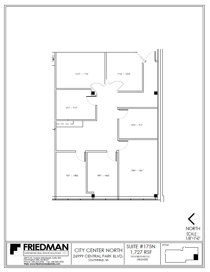 26777-26999 Central Park Blvd, Southfield, MI to rent Floor Plan- Image 1 of 2