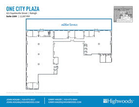 421 Fayetteville St, Raleigh, NC for rent Floor Plan- Image 1 of 2